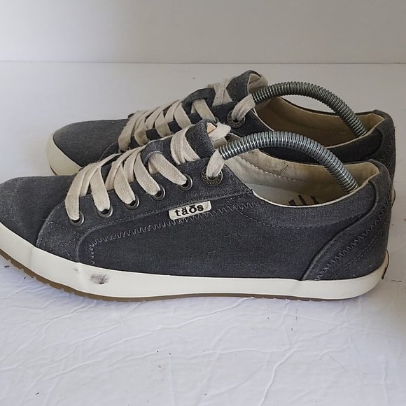 TAOS | Women's Star Canvas Sneakers Charcoal Size 7 - Picture 3 of 8